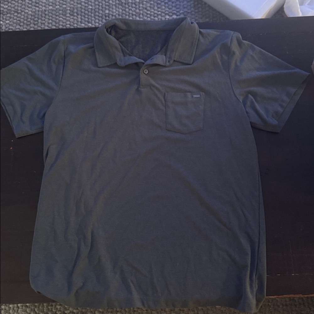 Vuori Charcoal Textured Polo